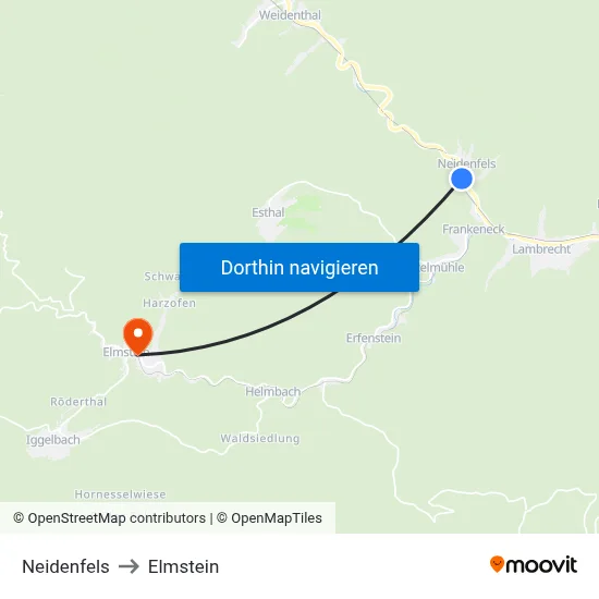 Neidenfels to Elmstein map