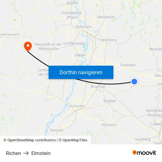 Richen to Elmstein map