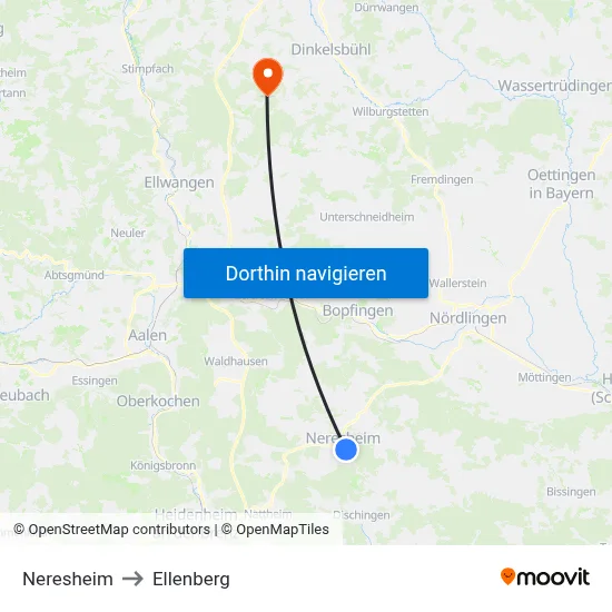 Neresheim to Ellenberg map