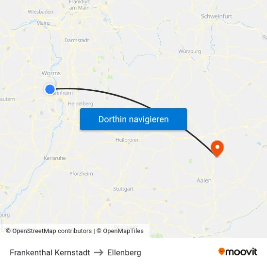 Frankenthal Kernstadt to Ellenberg map