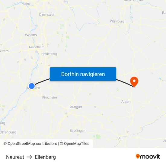 Neureut to Ellenberg map