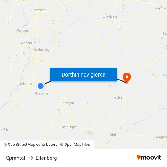 Sprantal to Ellenberg map