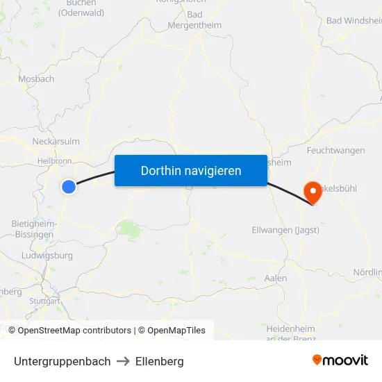Untergruppenbach to Ellenberg map