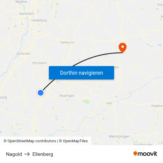 Nagold to Ellenberg map