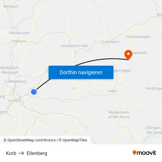 Korb to Ellenberg map