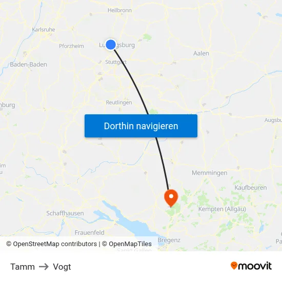 Tamm to Vogt map