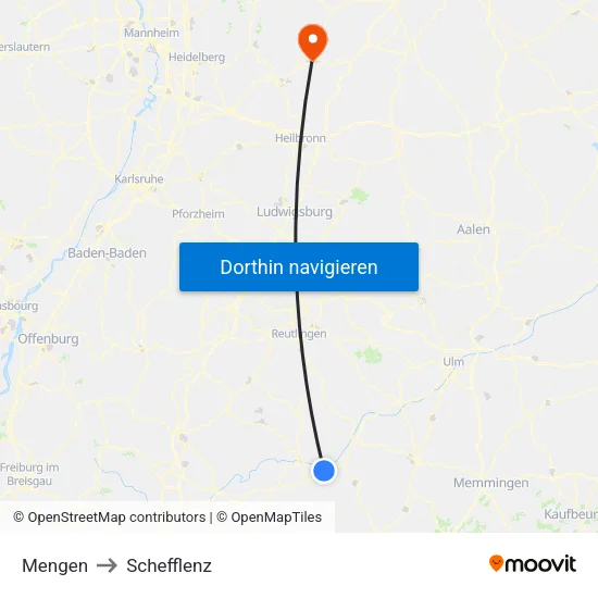 Mengen to Schefflenz map