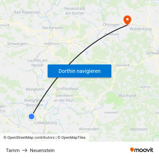 Tamm to Neuenstein map