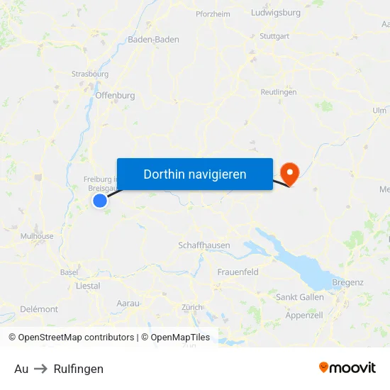 Au to Rulfingen map