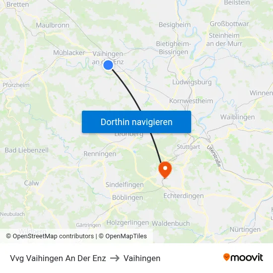 Vvg Vaihingen An Der Enz to Vaihingen map