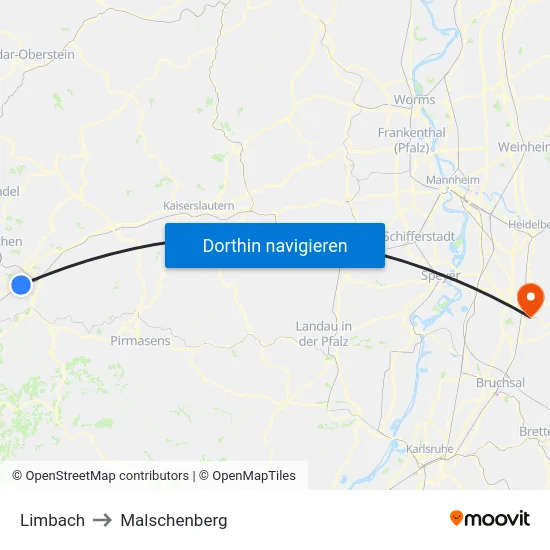 Limbach to Malschenberg map