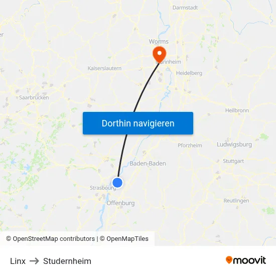 Linx to Studernheim map