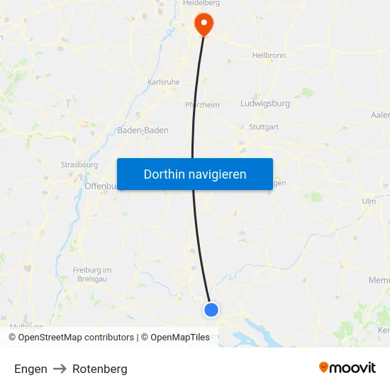 Engen to Rotenberg map