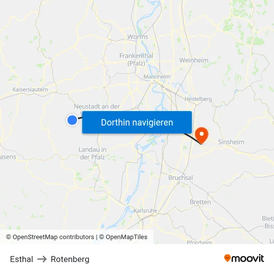 Esthal to Rotenberg map