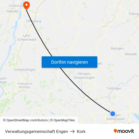 Verwaltungsgemeinschaft Engen to Kork map