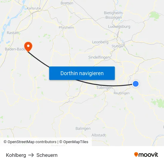 Kohlberg to Scheuern map