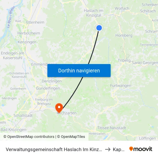Verwaltungsgemeinschaft Haslach Im Kinzigtal to Kappel map
