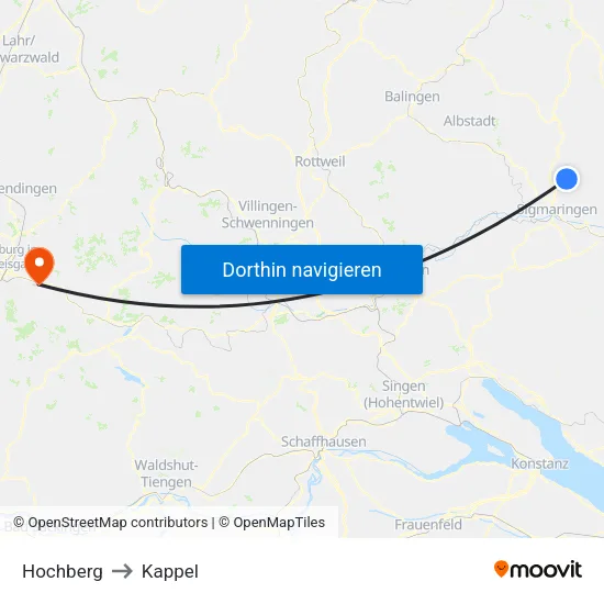 Hochberg to Kappel map