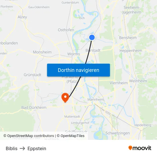 Biblis to Eppstein map