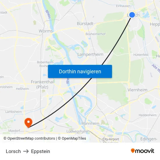 Lorsch to Eppstein map