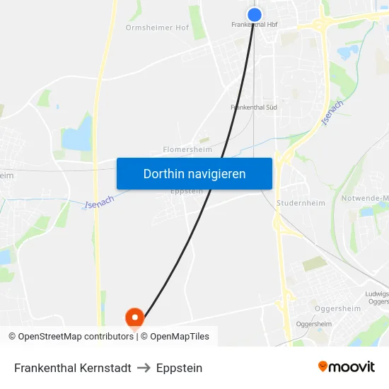 Frankenthal Kernstadt to Eppstein map