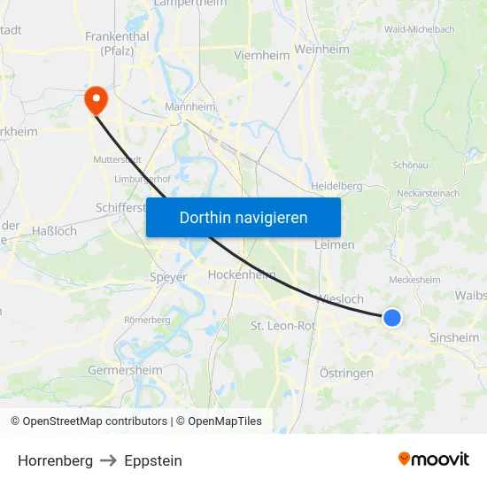 Horrenberg to Eppstein map