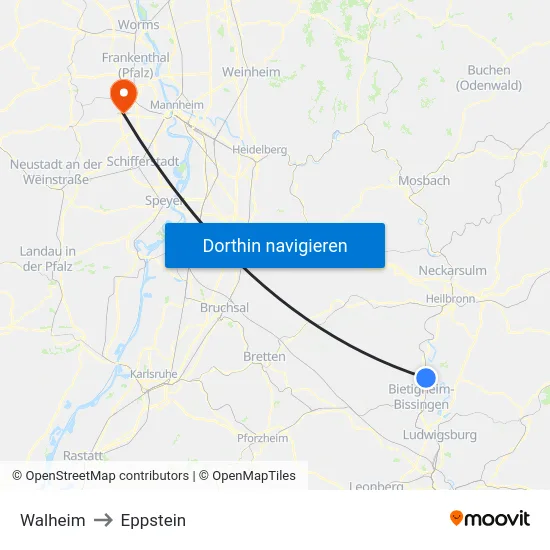 Walheim to Eppstein map