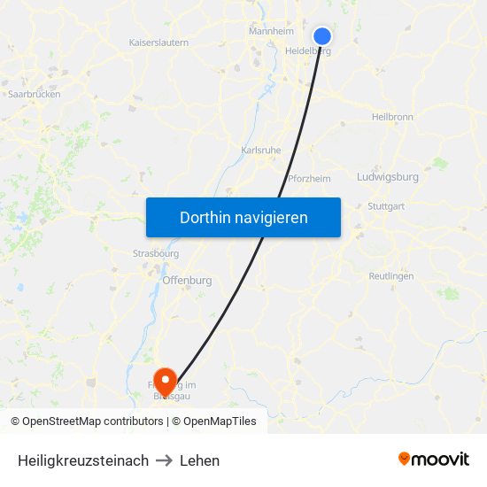 Heiligkreuzsteinach to Lehen map