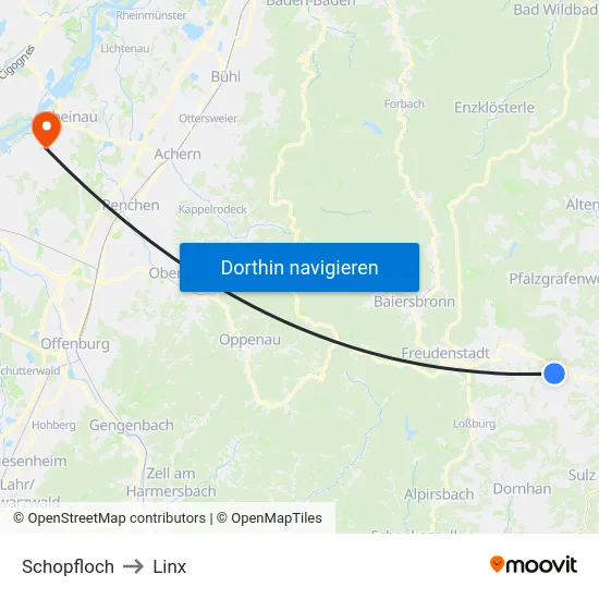 Schopfloch to Linx map