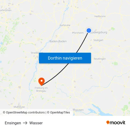 Ensingen to Wasser map