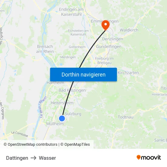Dattingen to Wasser map