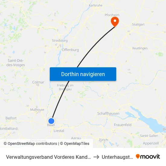 Verwaltungsverband Vorderes Kandertal to Unterhaugstett map