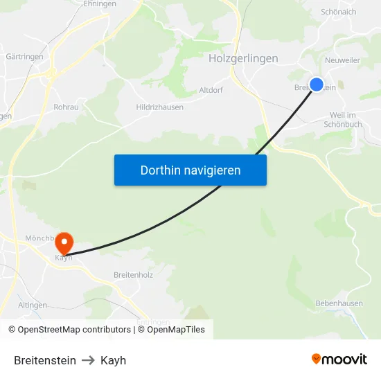 Breitenstein to Kayh map