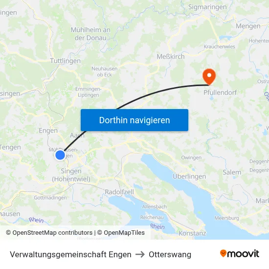 Verwaltungsgemeinschaft Engen to Otterswang map