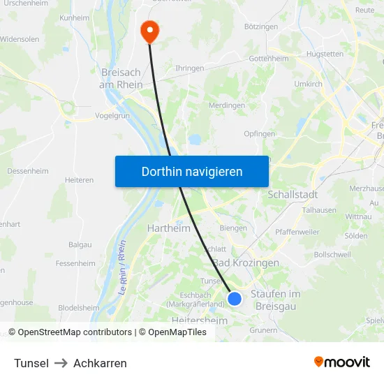 Tunsel to Achkarren map