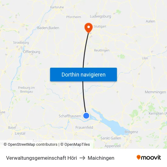 Verwaltungsgemeinschaft Höri to Maichingen map