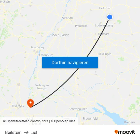 Beilstein to Liel map
