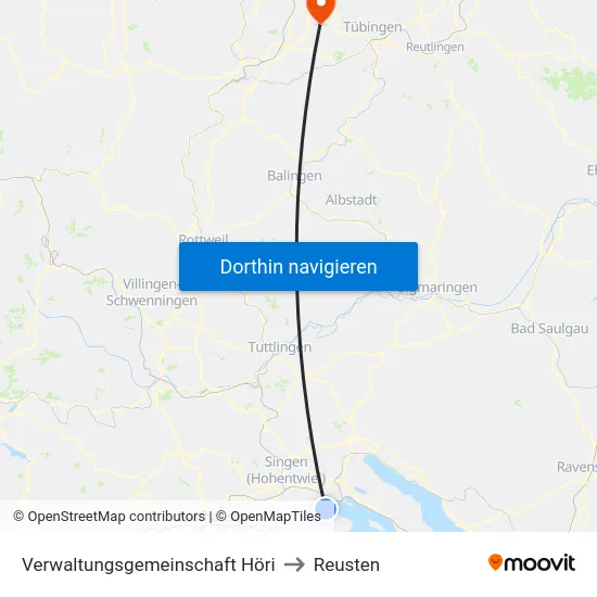 Verwaltungsgemeinschaft Höri to Reusten map