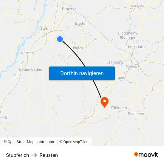 Stupferich to Reusten map