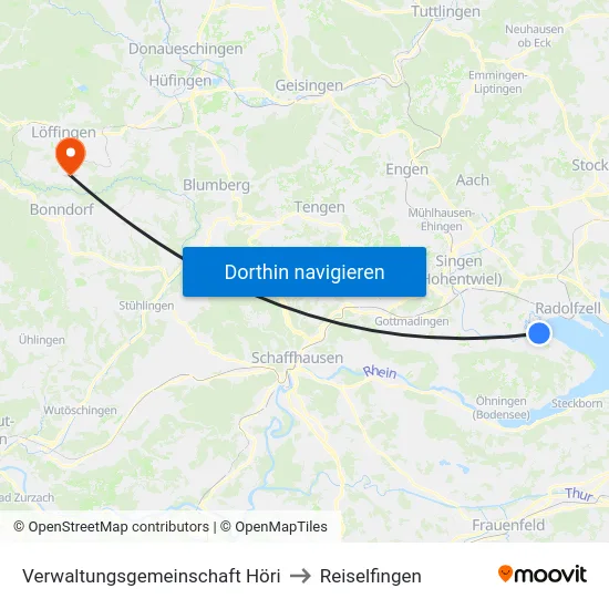 Verwaltungsgemeinschaft Höri to Reiselfingen map