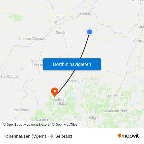 Ichenhausen (Vgem) to Seibranz map