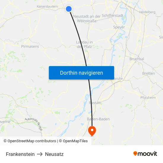 Frankenstein to Neusatz map