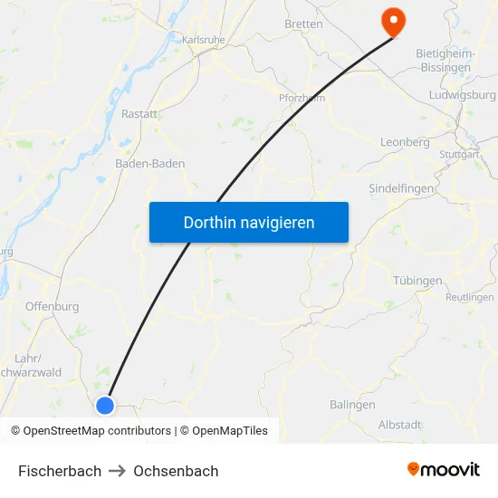 Fischerbach to Ochsenbach map