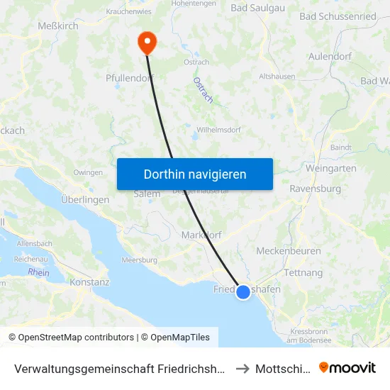 Verwaltungsgemeinschaft Friedrichshafen to Mottschieß map