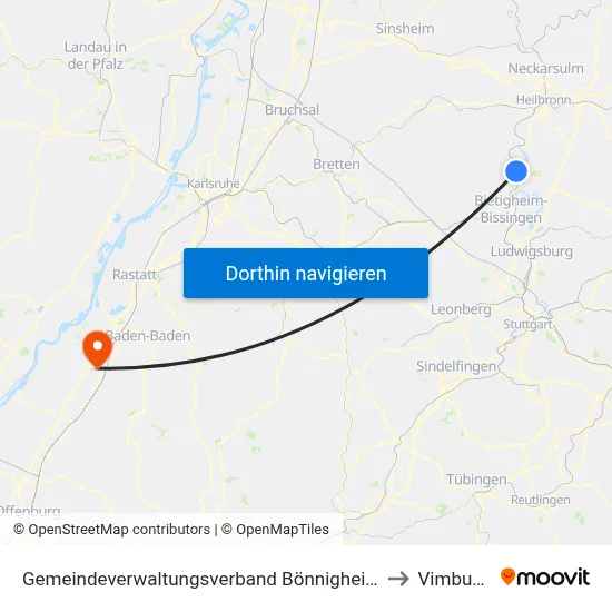 Gemeindeverwaltungsverband Bönnigheim to Vimbuch map