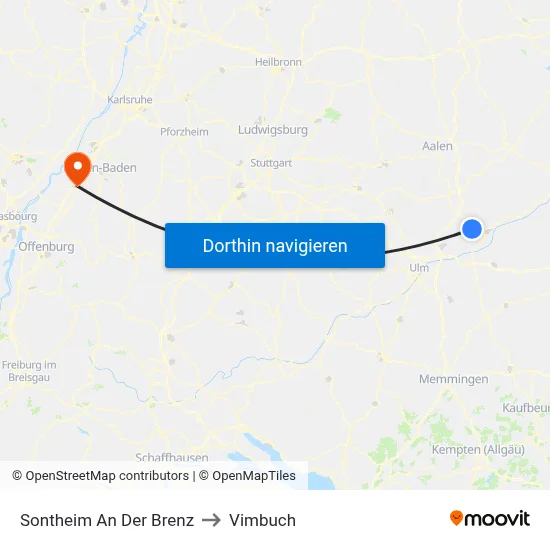Sontheim An Der Brenz to Vimbuch map