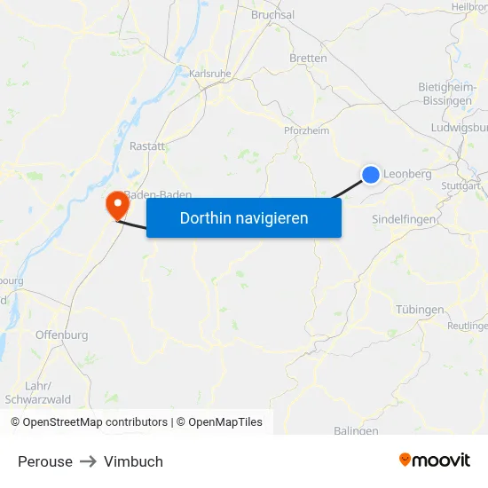 Perouse to Vimbuch map