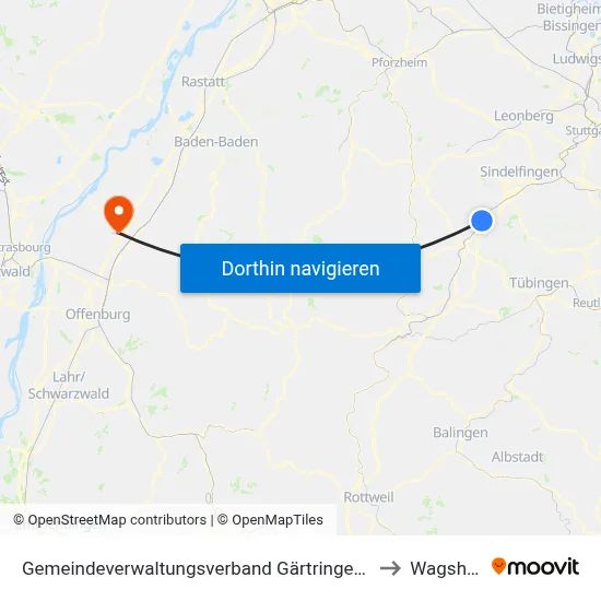 Gemeindeverwaltungsverband Gärtringen/Ehningen to Wagshurst map