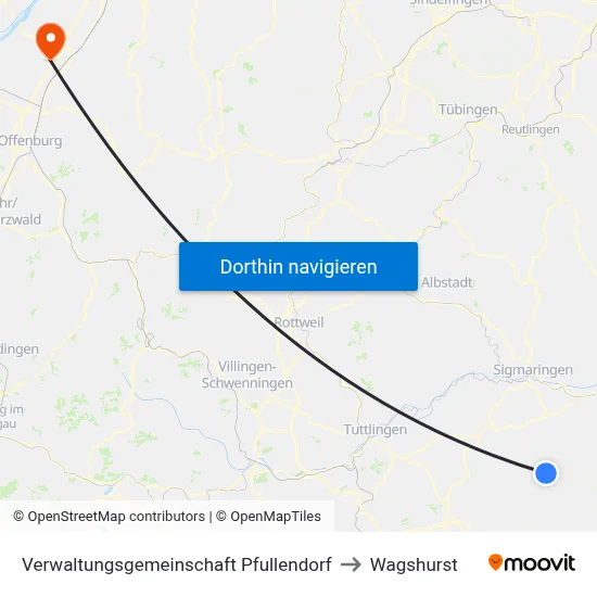 Verwaltungsgemeinschaft Pfullendorf to Wagshurst map