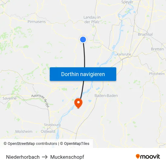 Niederhorbach to Muckenschopf map